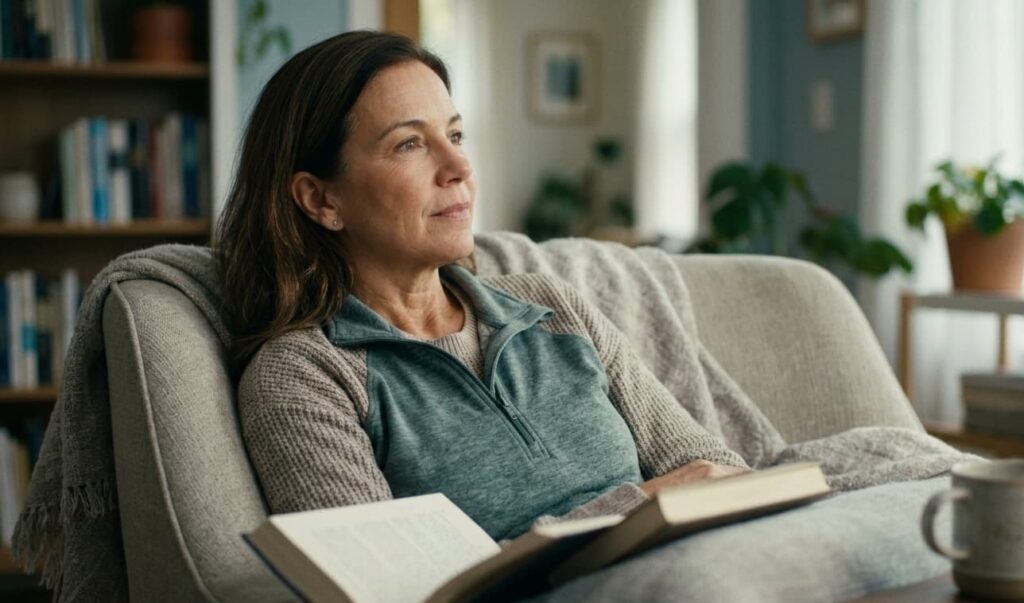 Femme au repos illustrant la vigilance recommandée pour les personnes immunodéprimées prenant des probiotiques