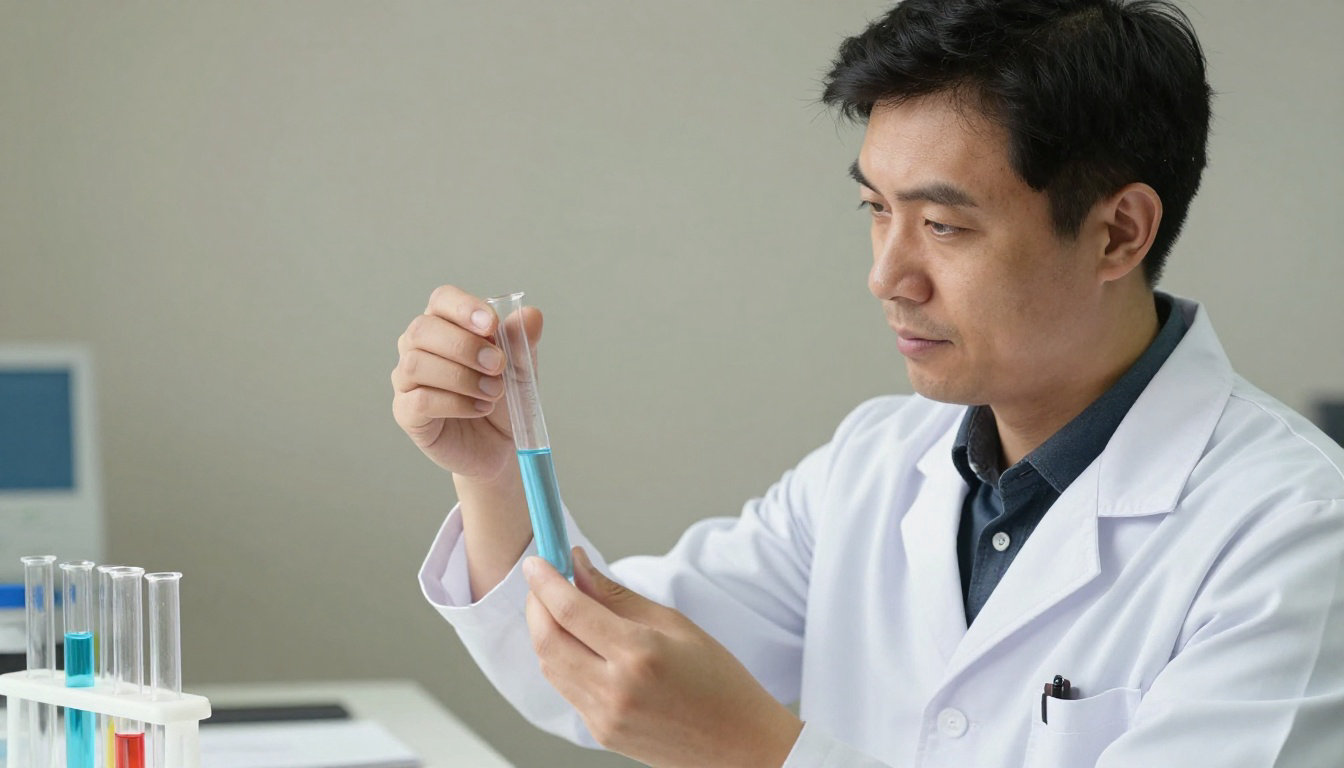 Chercheur analysant des souches fermentaires en laboratoire