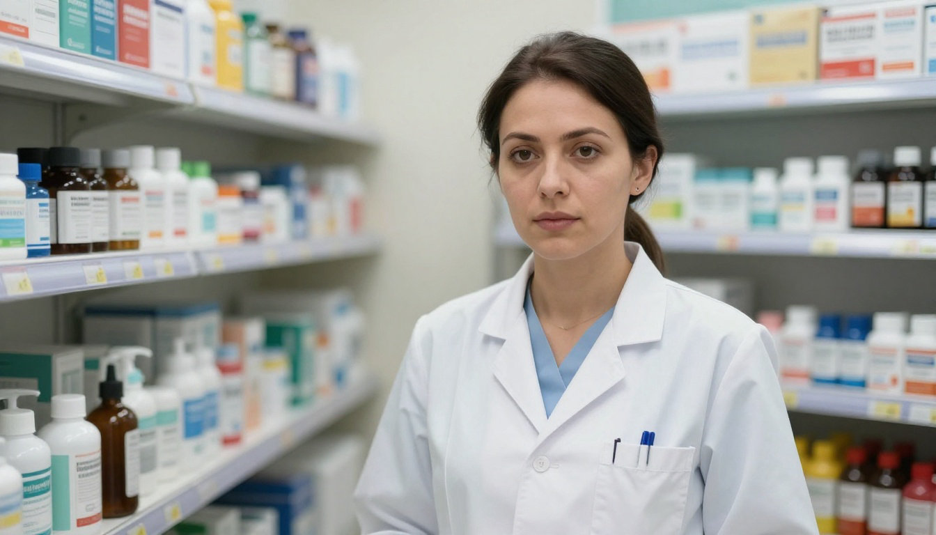 Pharmacienne conseillant une cliente sur les gammes Lactibiane